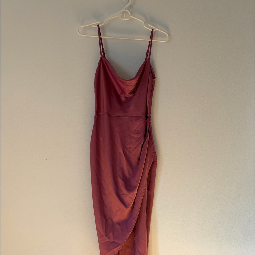 More to Come Asymmetrical Pink Dress